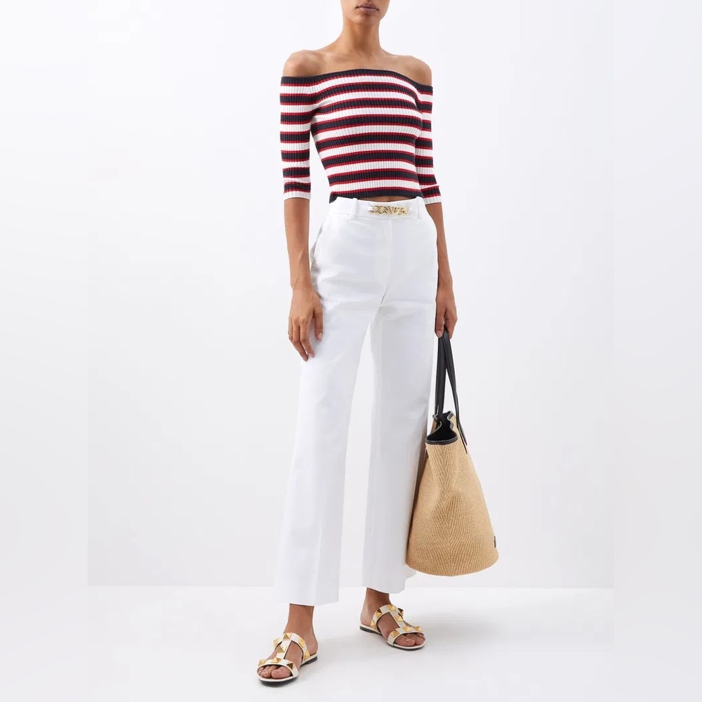 Valentino off the shoulder crop top